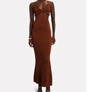 CULT GAIA Serita Cut-Out Knit Maxi Dress